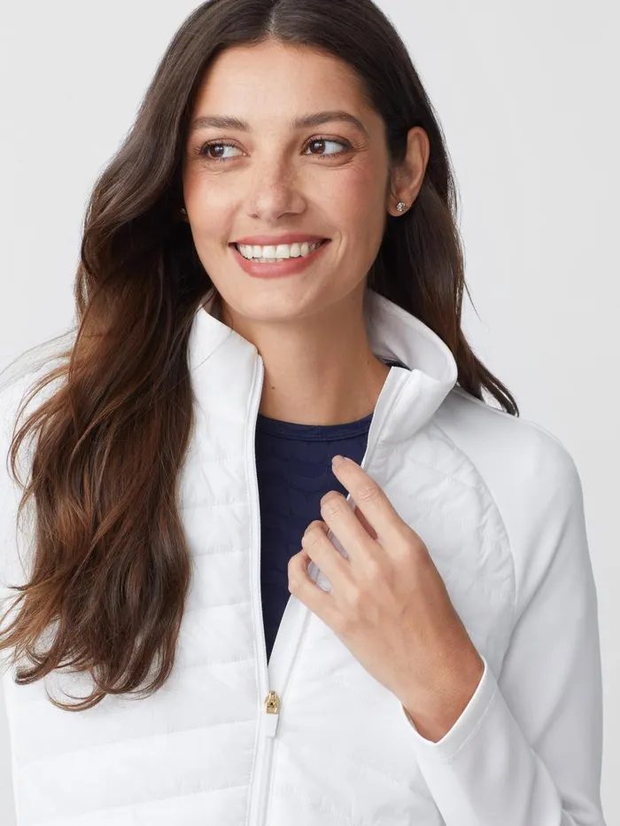 JMcLaughlin Jackets and Outerwear Women Grayer Jacket White JMcLaughlin Jackets and Outerwear Women Grayer Jacket White