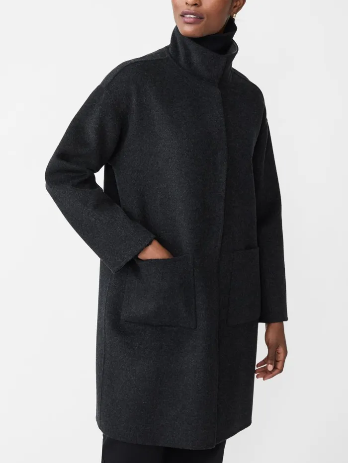 JMcLaughlin Jackets and Outerwear Women Lyons Reversible Wool Coat Dark Charcoalgray JMcLaughlin Jackets and Outerwear Women Lyons Reversible Wool Coat Dark Charcoalgray
