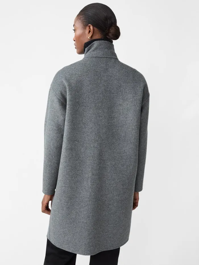 JMcLaughlin Jackets and Outerwear Women Lyons Reversible Wool Coat Dark Charcoalgray JMcLaughlin Jackets and Outerwear Women Lyons Reversible Wool Coat Dark Charcoalgray