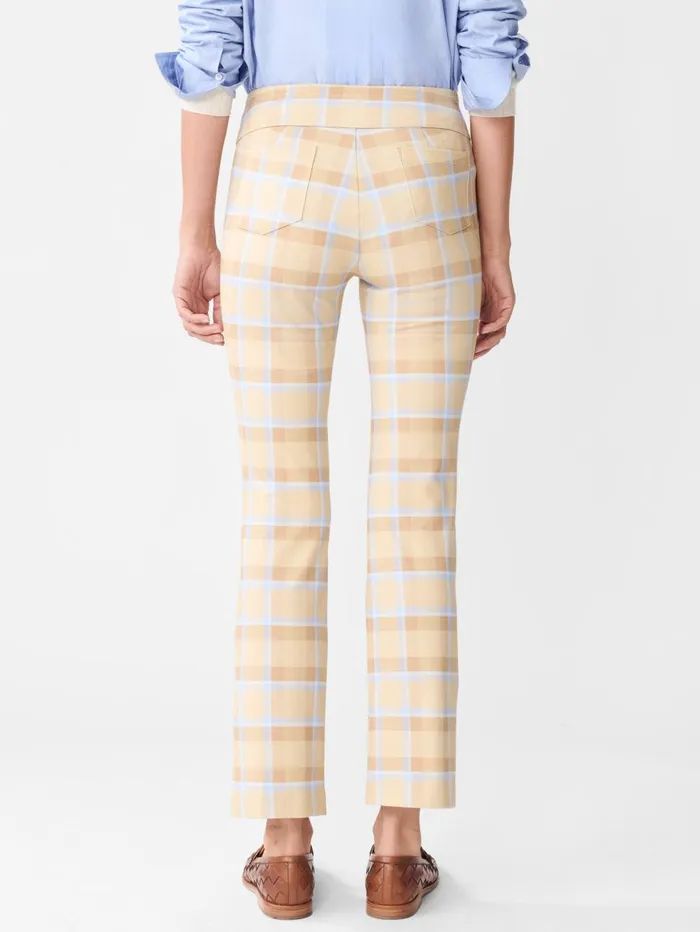 JMcLaughlin Pants Women Rylie Pants In Stadium Plaid Tanbrown
