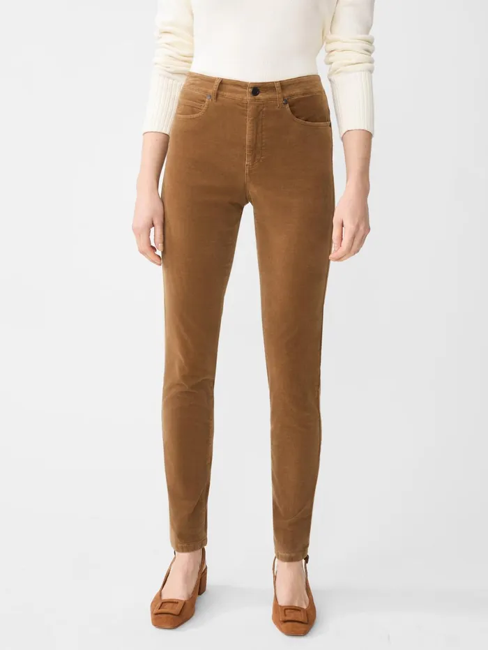 JMcLaughlin Pants Women Watson Velvet Jeans Camel