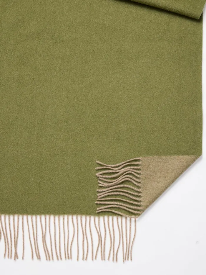 JMcLaughlin Scarves Women Jaipur Cashmere Scarf Olivecamel JMcLaughlin Scarves Women Jaipur Cashmere Scarf Olivecamel