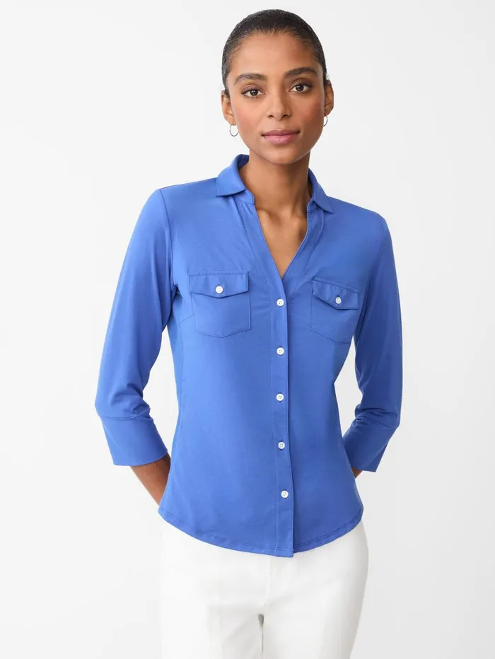 JMcLaughlin Shirts and Tops Women Brynn Lyford Jersey Shirt Inky
