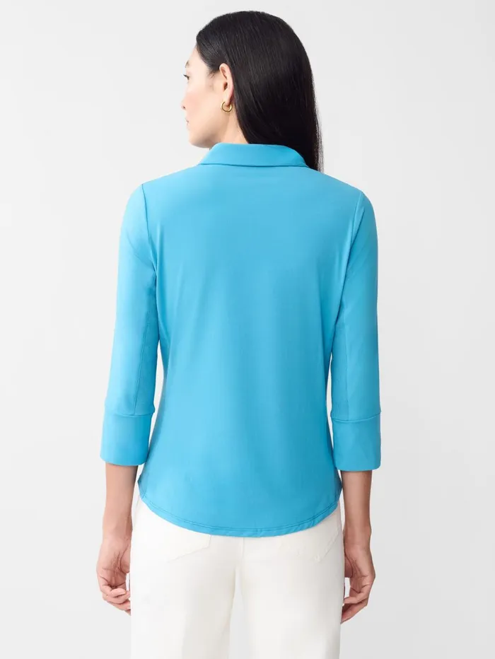 JMcLaughlin Shirts and Tops Women Brynn Lyford Jersey Shirt Maya Blue