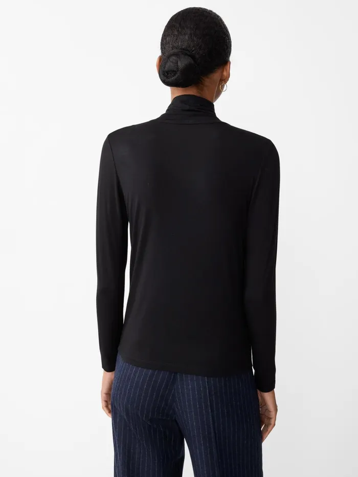 JMcLaughlin Shirts and Tops Women Nadia Turtleneck Black