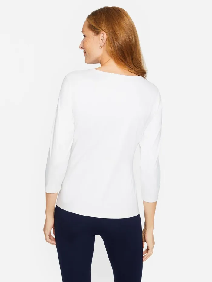 JMcLaughlin Shirts and Tops Women Signature Tee White