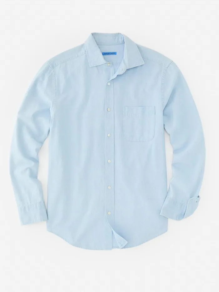 JMcLaughlin Shirts Men Club Classic Fit Shirt Chambray JMcLaughlin Shirts Men Club Classic Fit Shirt Chambray