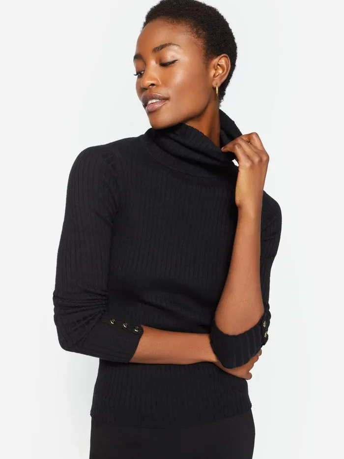 JMcLaughlin Sweaters Women Arlette Turtleneck Black