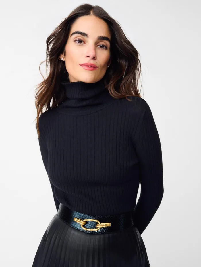 JMcLaughlin Sweaters Women Arlette Turtleneck Black