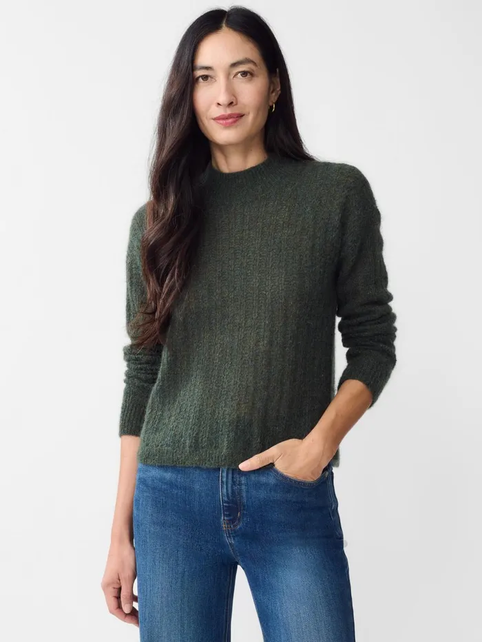 JMcLaughlin Sweaters Women Jill Mohair Sweater Dark Olive