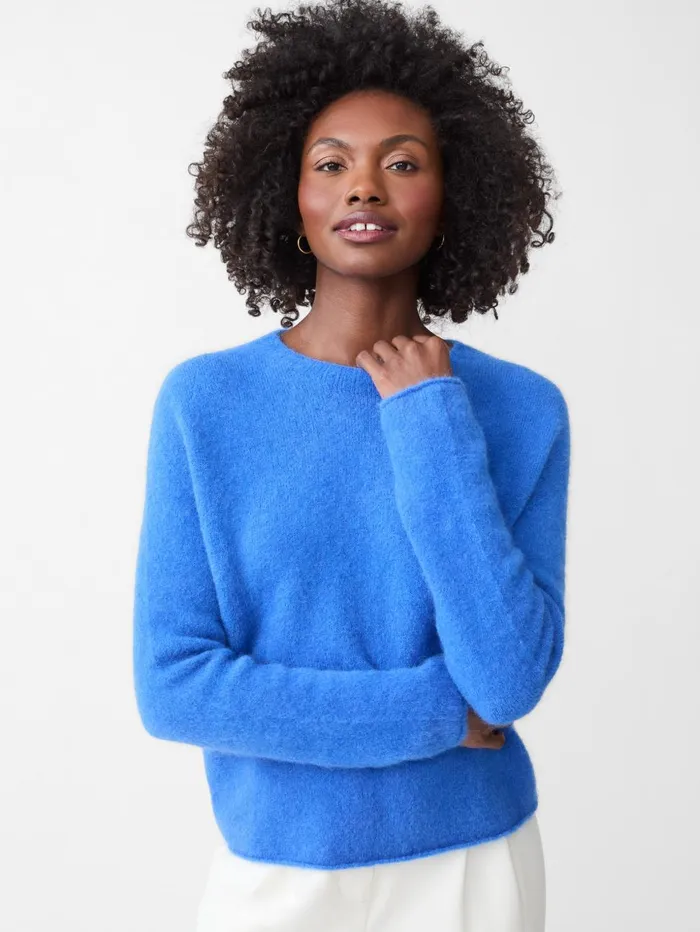 JMcLaughlin Sweaters Women Tenley Alpaca Blend Sweater French Blue