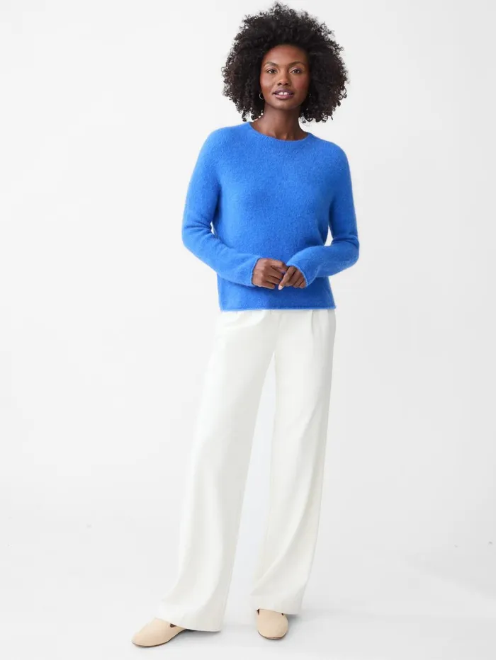 JMcLaughlin Sweaters Women Tenley Alpaca Blend Sweater French Blue JMcLaughlin Sweaters Women Tenley Alpaca Blend Sweater French Blue