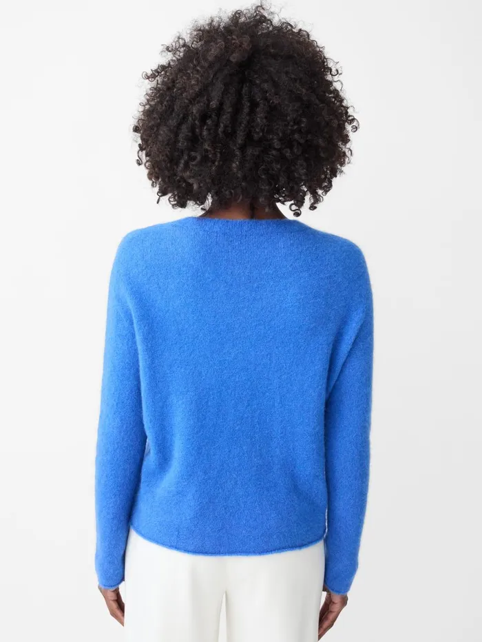 JMcLaughlin Sweaters Women Tenley Alpaca Blend Sweater French Blue JMcLaughlin Sweaters Women Tenley Alpaca Blend Sweater French Blue