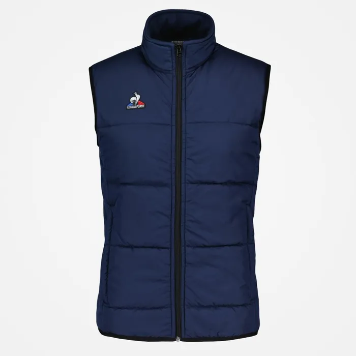 Jackets Men Le Coq Sportif Training Down Jacket Lgre Sans Manche Dress Blues