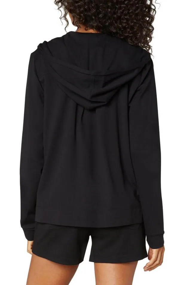 Jackets Women Liverpool Los Angeles Zip Up Hoodie Jacket Black