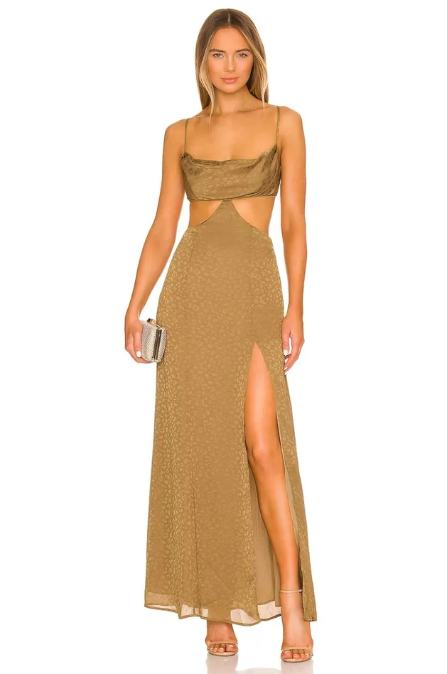 Jamey Maxi Dress Gold Women Lovers Friends Dresses