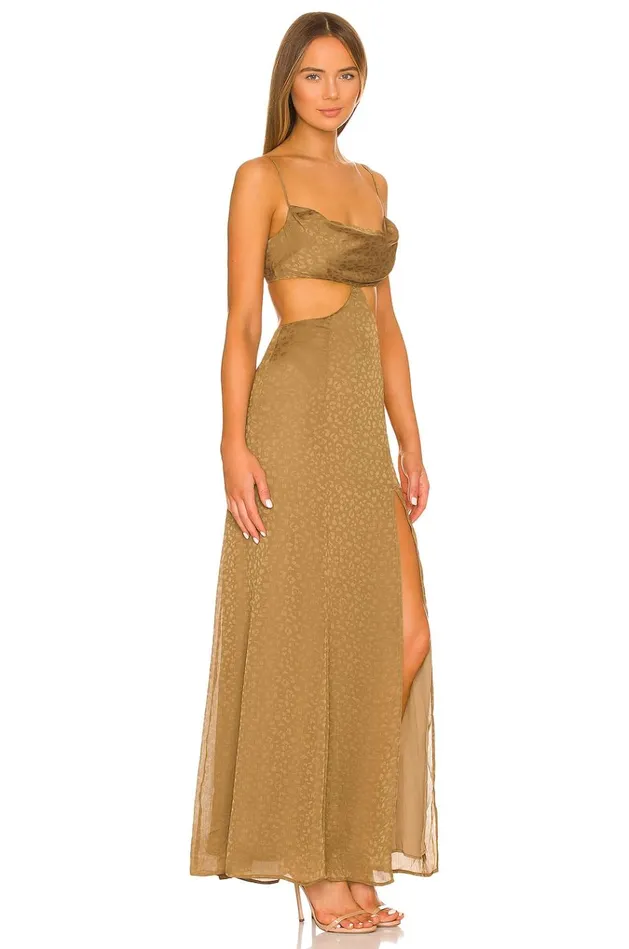 Jamey Maxi Dress Gold Women Lovers Friends Dresses
