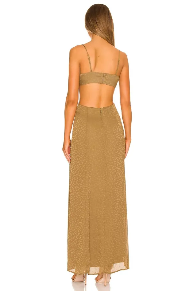 Jamey Maxi Dress Gold Women Lovers Friends Dresses