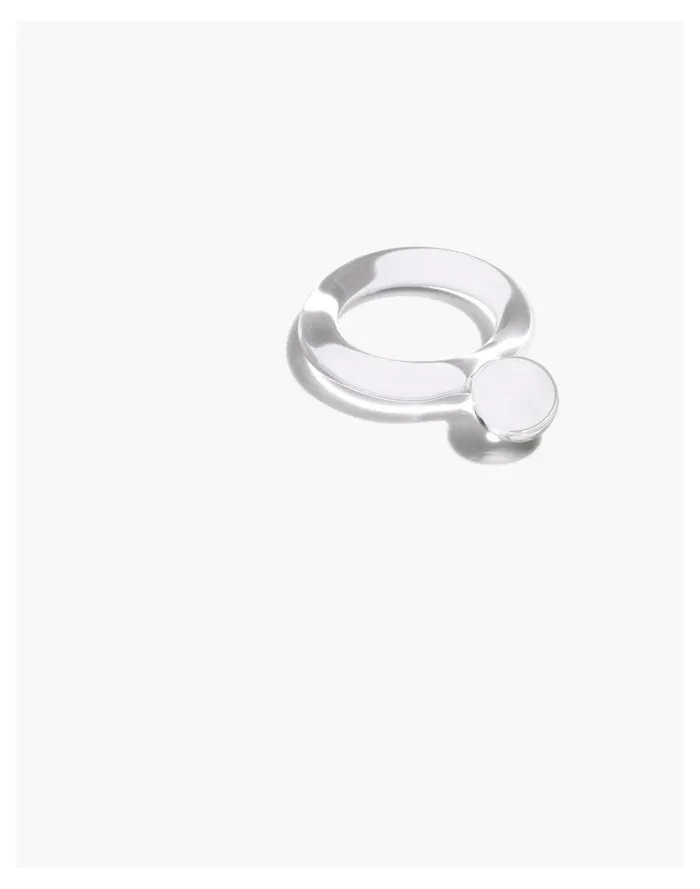 Jane DArensbourg Dot Clear Glass Ring One Color Women Madewell Rings