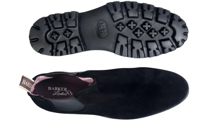 Jenna 8211 Black Suede Womens Barker Shoes Womens Boots