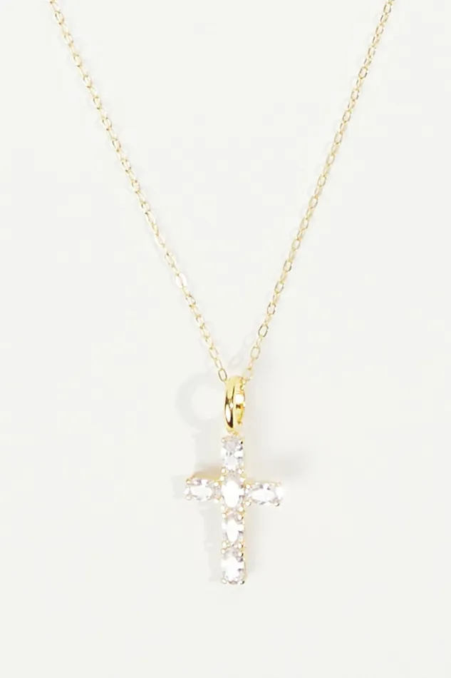 Jewelry Altar8217d State Women Baguette Cross Charm Necklace