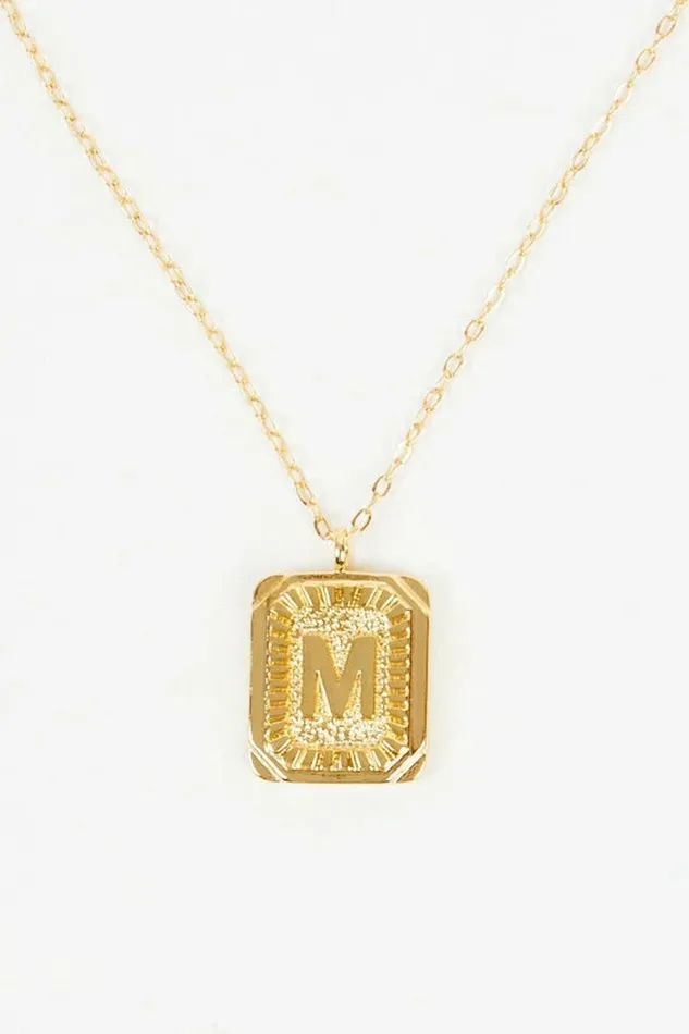 Jewelry Burst Tag Monogram Necklace 8211 M Altar8217d State Women