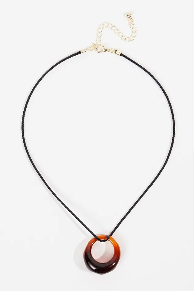 Jewelry Resin Crescent Pendant Cord Choker Necklace 8211 Altar8217d State Women