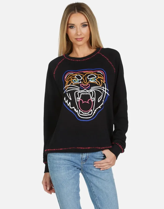 Jocelyn Neon Line Tiger Black Women039s Lauren Moshi Long Sleeve
