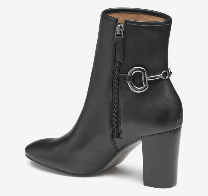 JohnstonandMurphy Boots and Booties Charlotte Bit Bootie Black Glove Leather 8211 Women