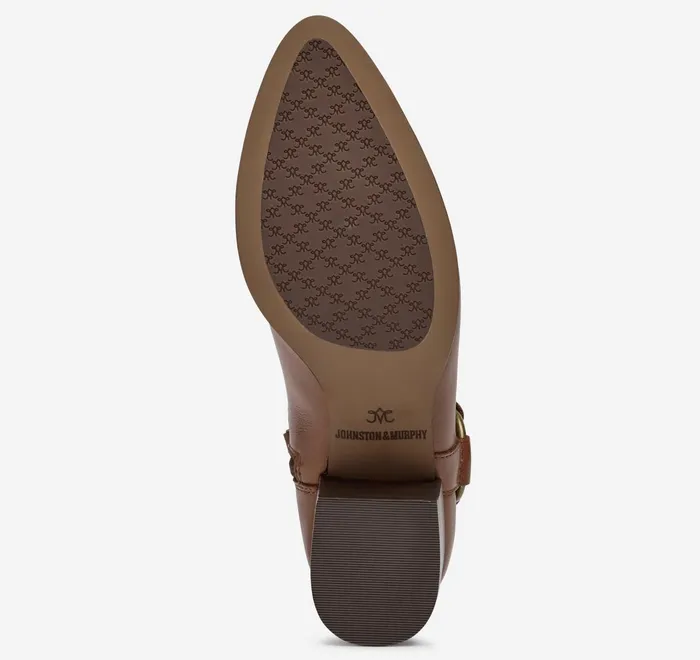JohnstonandMurphy Boots and Booties Trista Harness Bootie Cognac Calfskin 8211 Women JohnstonandMurphy Boots and Booties Trista Harness Bootie Cognac Calfskin 8211 Women