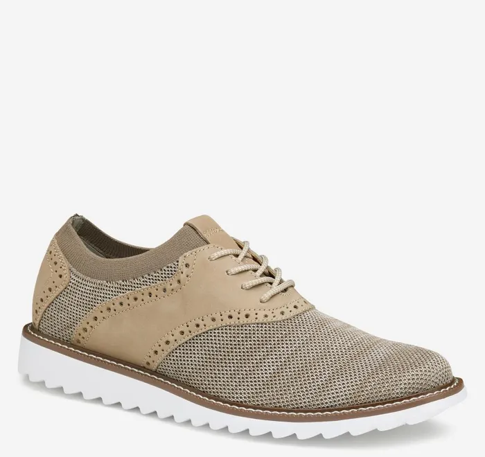 JohnstonandMurphy LaceUps Duncan Saddle Taupe Space Dye 8211 Men