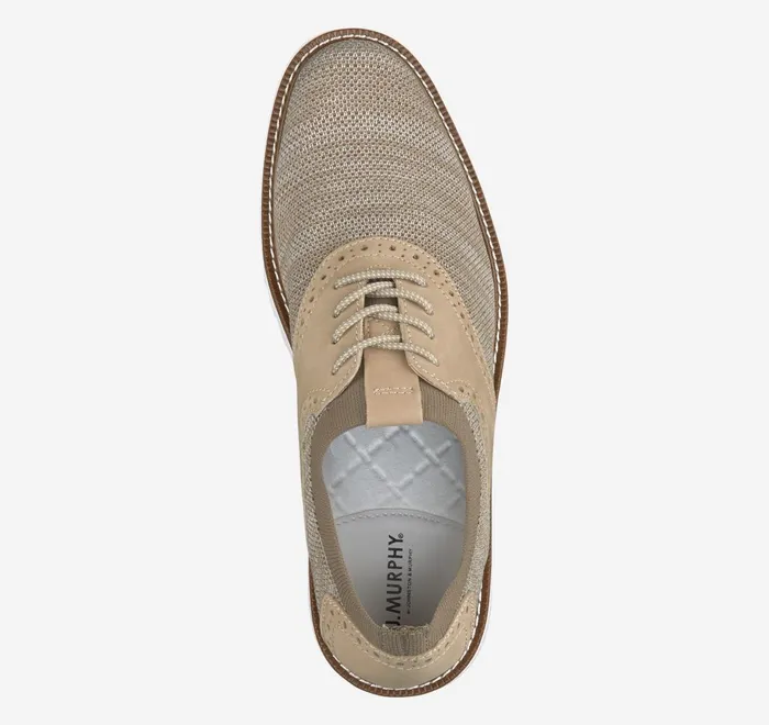 JohnstonandMurphy LaceUps Duncan Saddle Taupe Space Dye 8211 Men