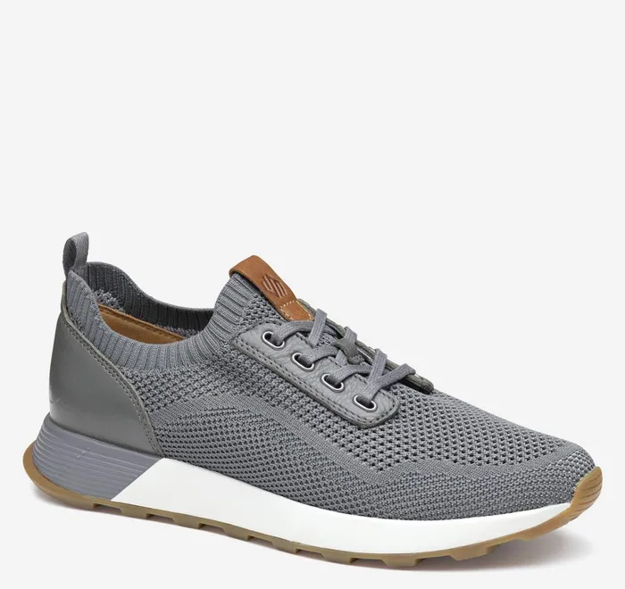 JohnstonandMurphy LaceUps Kinnon Knit Jogger Gray Knit 8211 Men