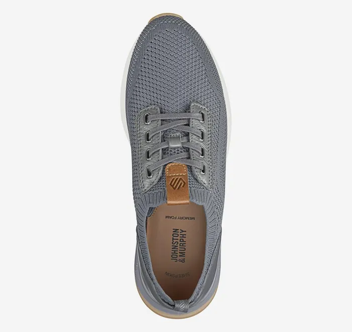 JohnstonandMurphy LaceUps Kinnon Knit Jogger Gray Knit 8211 Men JohnstonandMurphy LaceUps Kinnon Knit Jogger Gray Knit 8211 Men