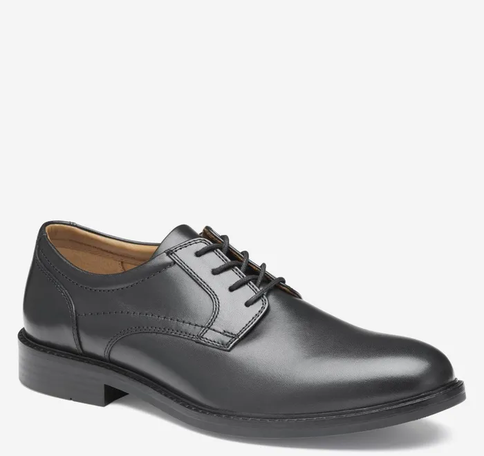 JohnstonandMurphy LaceUps Mason Plain Toe Black Full Grain 8211 Men