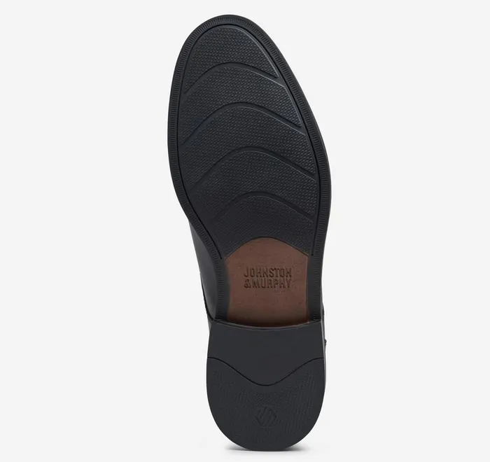 JohnstonandMurphy LaceUps Mason Plain Toe Black Full Grain 8211 Men