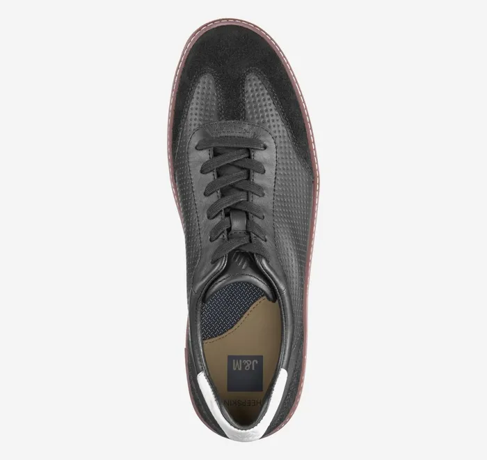 JohnstonandMurphy LaceUps Mcguffey TToe Black Embossed Full Grainsuede 8211 Men JohnstonandMurphy LaceUps Mcguffey TToe Black Embossed Full Grainsuede 8211 Men