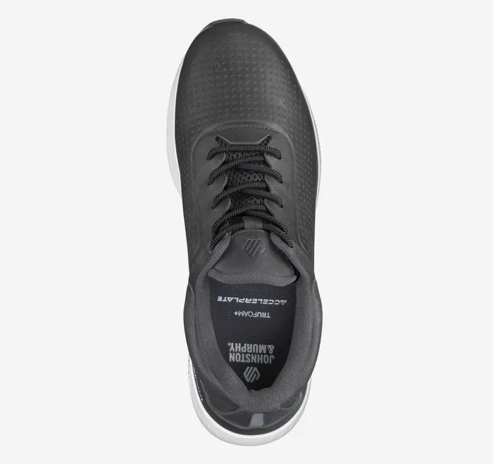 JohnstonandMurphy LaceUps Miles UThroat Black Full Grain 8211 Men
