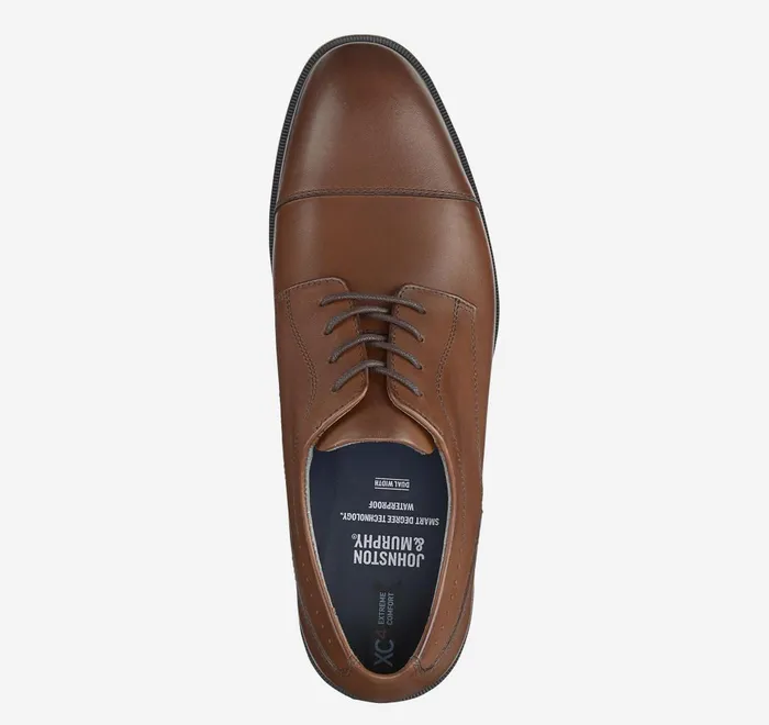 JohnstonandMurphy LaceUps Xc4 Maddox Cap Toe Tan Waterproof Full Grain 8211 Men JohnstonandMurphy LaceUps Xc4 Maddox Cap Toe Tan Waterproof Full Grain 8211 Men
