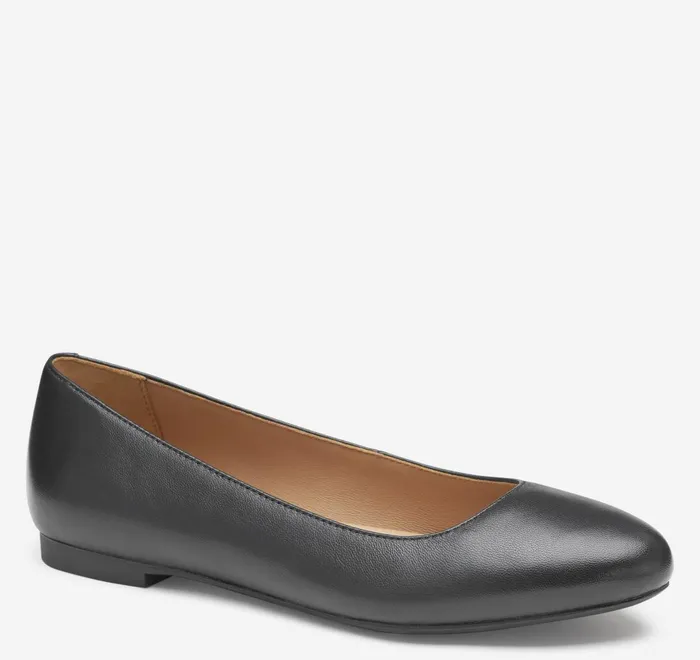 JohnstonandMurphy Mules and Loafers Delanie Ballet Black Glove Leather 8211 Women