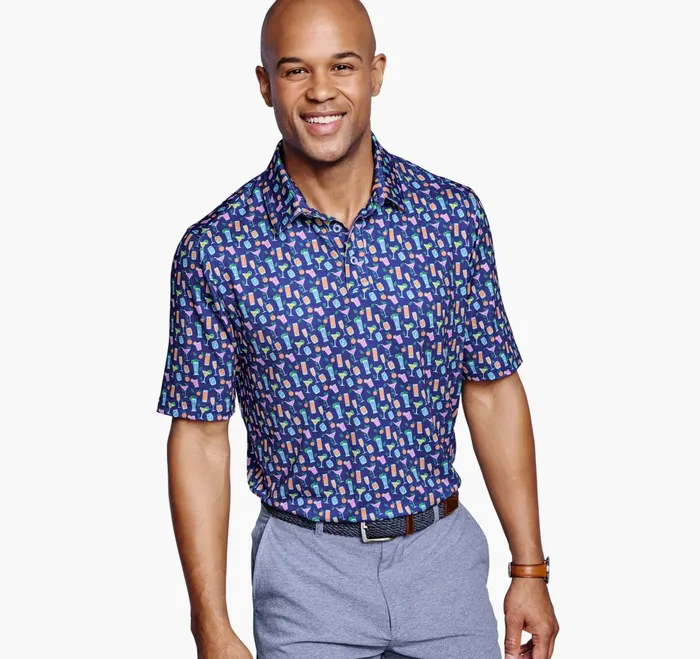 JohnstonandMurphy Polos and Tees Xc4 Performance Polo Navy Cocktail 8211 Men