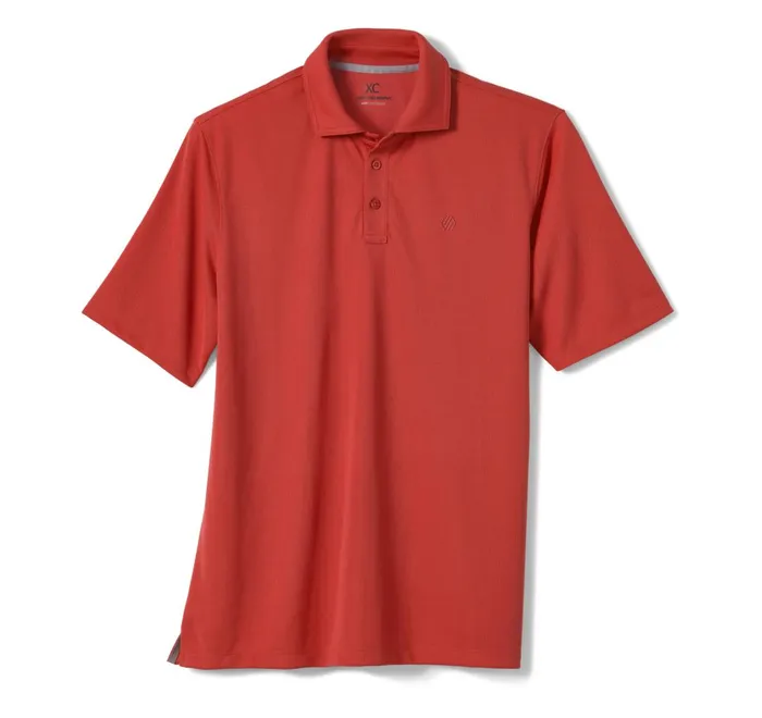 JohnstonandMurphy Polos and Tees Xc4 Performance Solid Polo Cool Degree Red 8211 Men