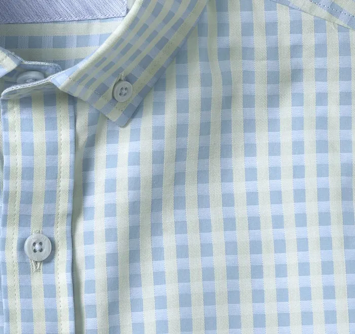 JohnstonandMurphy Shirts ButtonCollar Premium Cotton Shirt Mint Gingham 8211 Men JohnstonandMurphy Shirts ButtonCollar Premium Cotton Shirt Mint Gingham 8211 Men