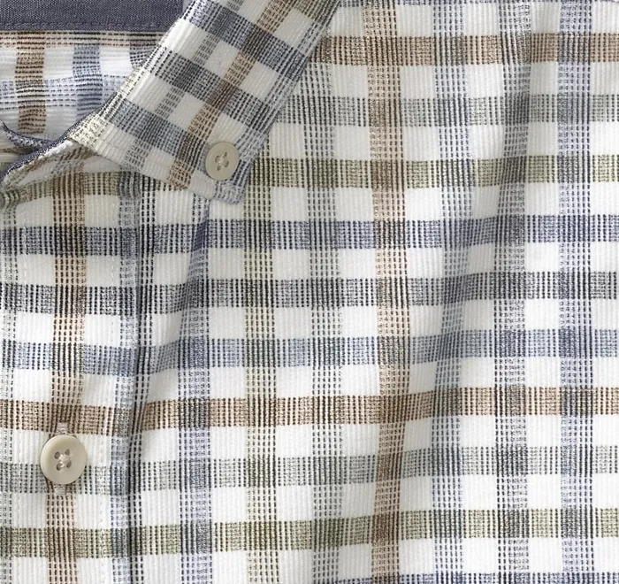 JohnstonandMurphy Shirts Corduroy Shirt Ivory Plaid 8211 Men JohnstonandMurphy Shirts Corduroy Shirt Ivory Plaid 8211 Men