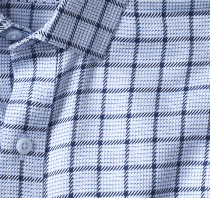 JohnstonandMurphy Shirts NonIron Dress Shirt Blue Angled Neat Windowpane 8211 Men JohnstonandMurphy Shirts NonIron Dress Shirt Blue Angled Neat Windowpane 8211 Men