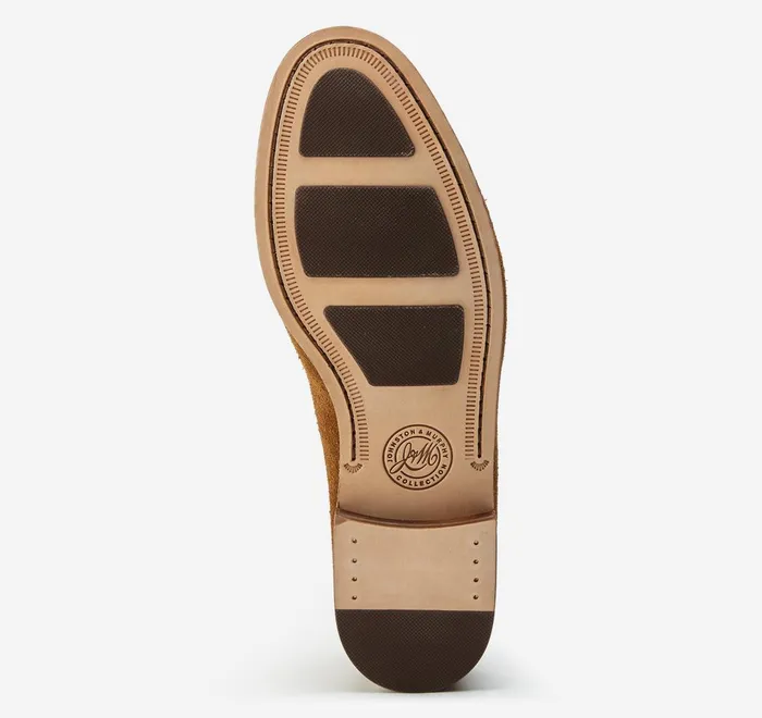 JohnstonandMurphy SlipOns and Loafers Baldwin Bit Loafer Cognac Sheepskin 8211 Men