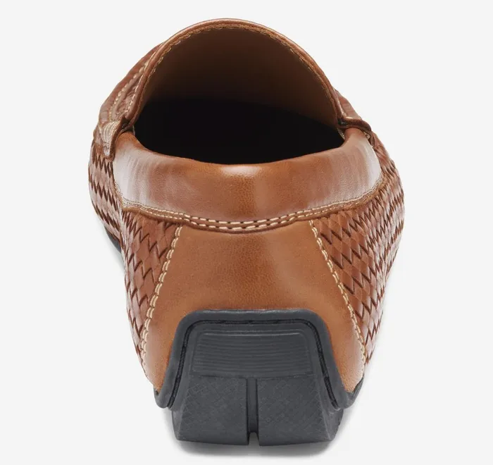 JohnstonandMurphy SlipOns and Loafers Baldwin Driver Woven SlipOn Loafer Tan Sheepskin 8211 Men