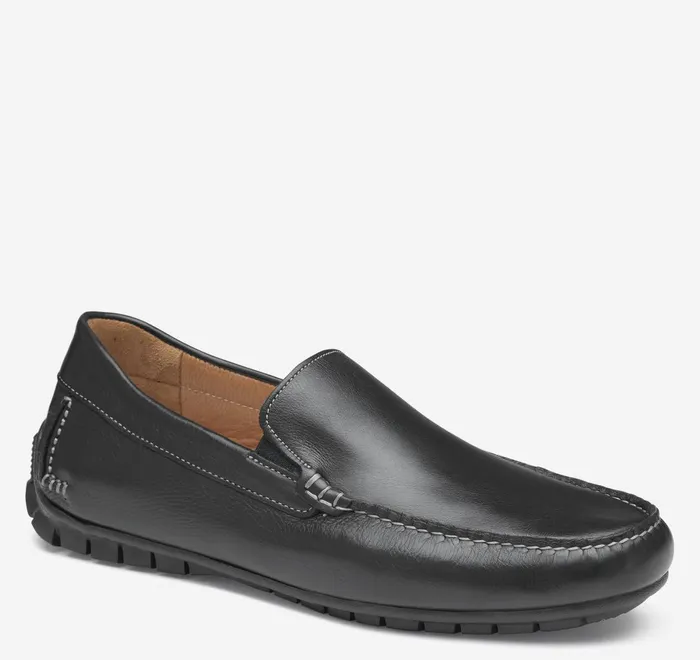 JohnstonandMurphy SlipOns and Loafers Cort Moc Venetian Black Full Grain 8211 Men