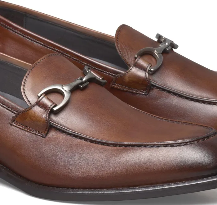 JohnstonandMurphy SlipOns and Loafers Ellsworth Bit Loafer Brown Italian Calfskin 8211 Men JohnstonandMurphy SlipOns and Loafers Ellsworth Bit Loafer Brown Italian Calfskin 8211 Men