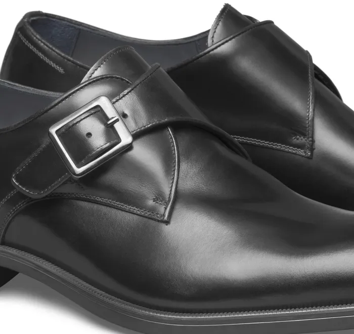 JohnstonandMurphy SlipOns and Loafers Flynch Monk Strap Black Italian Calfskin 8211 Men JohnstonandMurphy SlipOns and Loafers Flynch Monk Strap Black Italian Calfskin 8211 Men